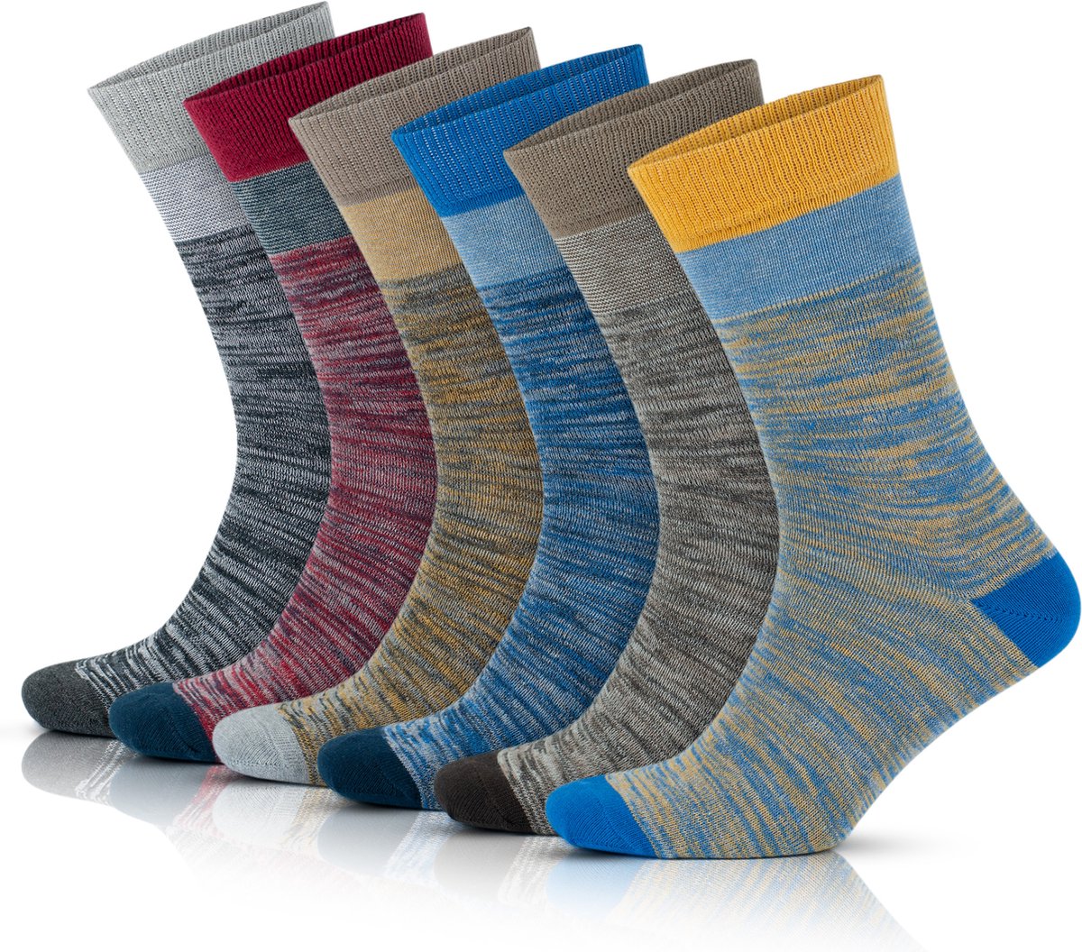 Comfortabele Katoen Giftbox Sokken-6 paar-Casual Sokken-Maat 39-42