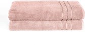 Komfortec Set van 2 Handdoeken 70x200 cm, 100% Katoen, XXL Saunahanddoeken, Saunahanddoek Zacht, Grote badstof, Sneldrogend, Roze.