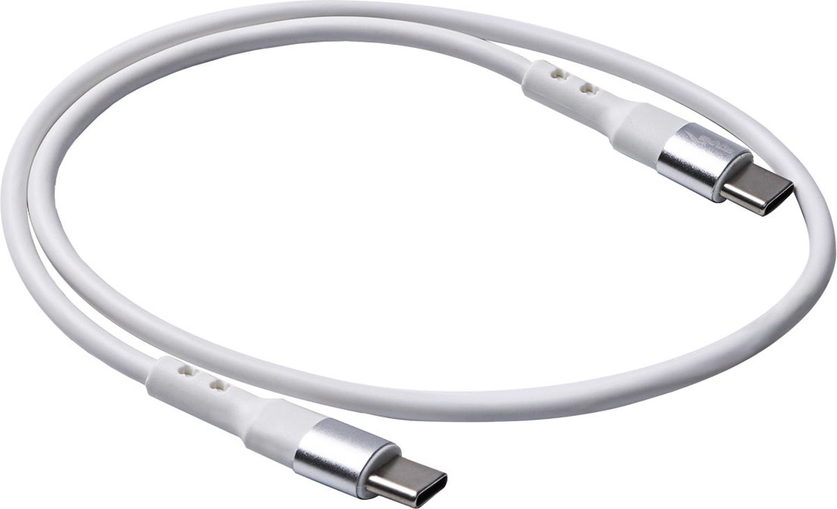 Akyga USB-kabel USB-C stekker, USB-C stekker 0.50 m Wit AK-USB-39