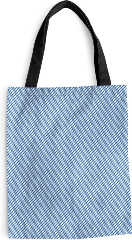Sac à bandoulière - Sac de plage - Pantalon shopper - Structure - Denim - Motifs - 40x50 cm - Sac en coton