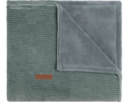 Baby's Only Wiegdeken teddy - Baby deken Sense - Dekentje voor jongens en meisjes - 2.6 TOG - 70x95 cm - Zeegroen - Rib corduroy stof - Herfst & winter deken