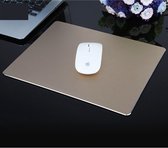 Extended Large Slim Anti-Slip Aluminium Game en Office Keyboard Muismat Mat, Afmeting: 180 x 160 x 1 mm (goud)