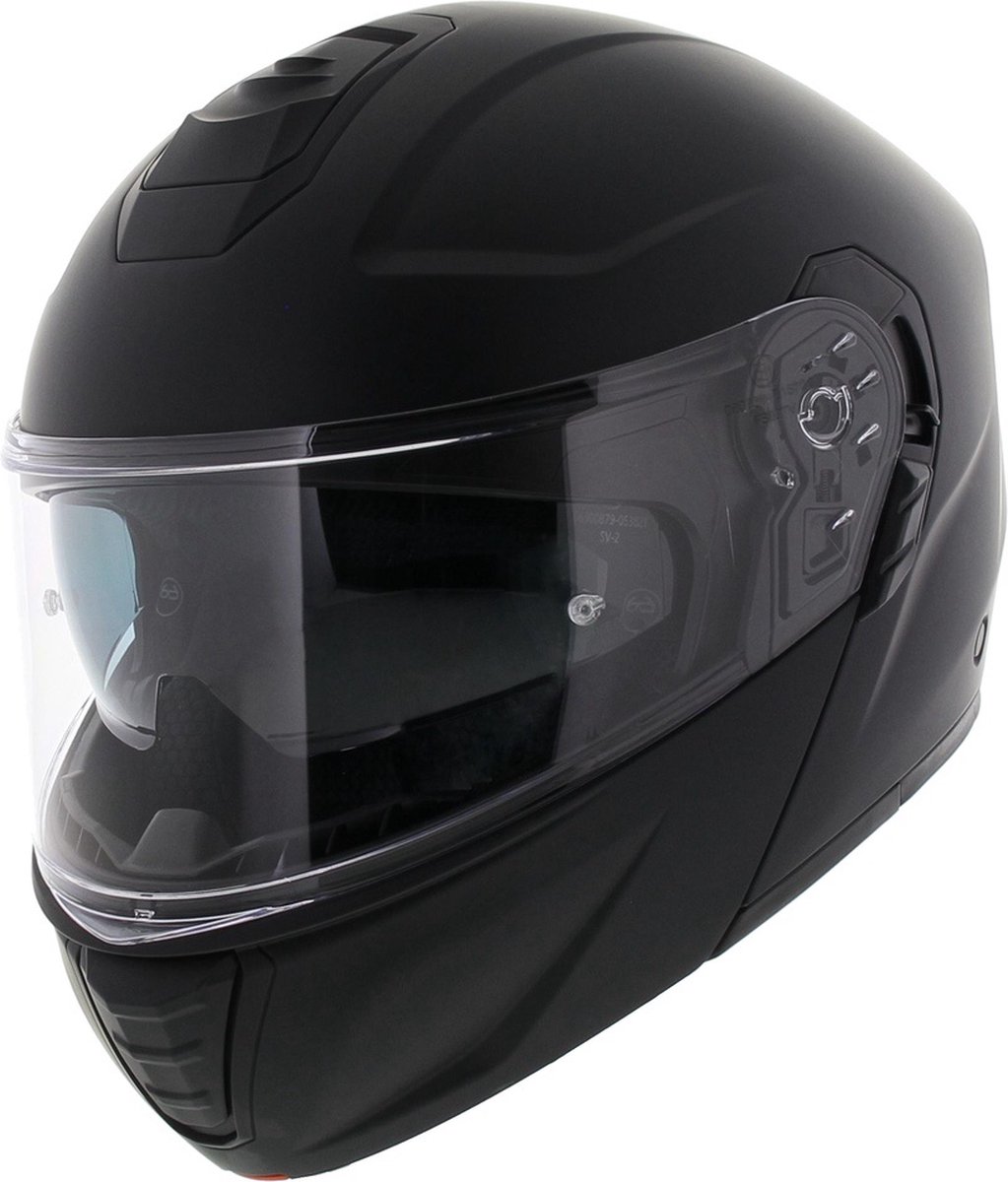 Vito Furio 2 systeemhelm mat zwart XXL motorhelm scooterhelm brommerhelm