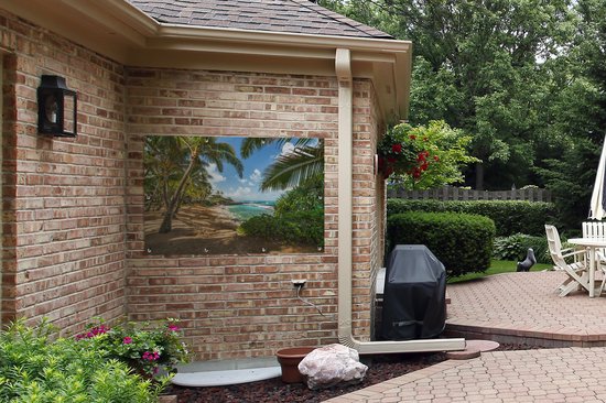 Affiche exotique Kuau Cove Beach située sur Hawaii Garden 120x80 cm - Toile de jardin / Toile d'extérieur / Peintures pour l'extérieur (décoration de jardin)