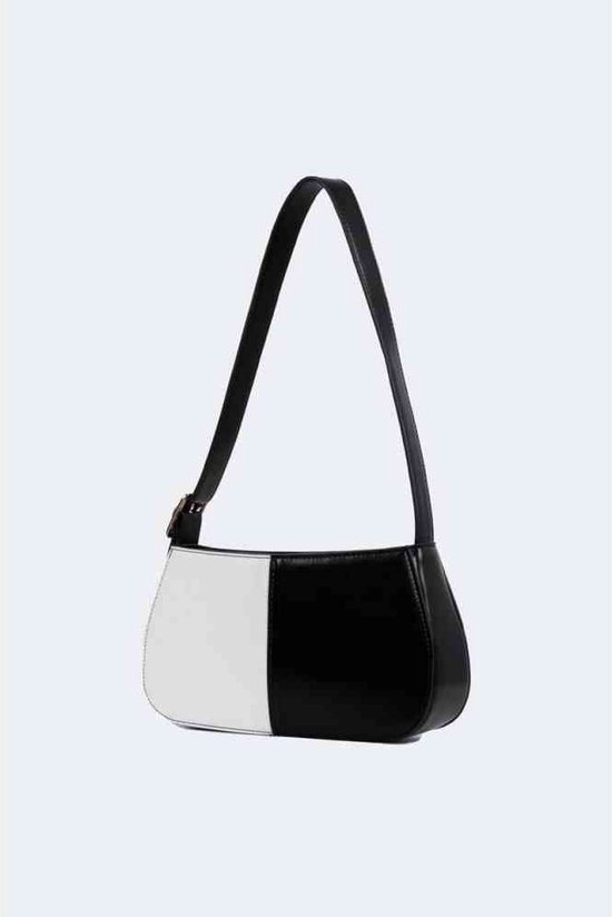 Borsa con manico di strass, nero | Intrend