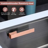 Lopoleis Dooki Vaatdoekhouder RVS – Roségoud – Keuken Organizers – Keuken accessoires - Aanrecht Organiser
