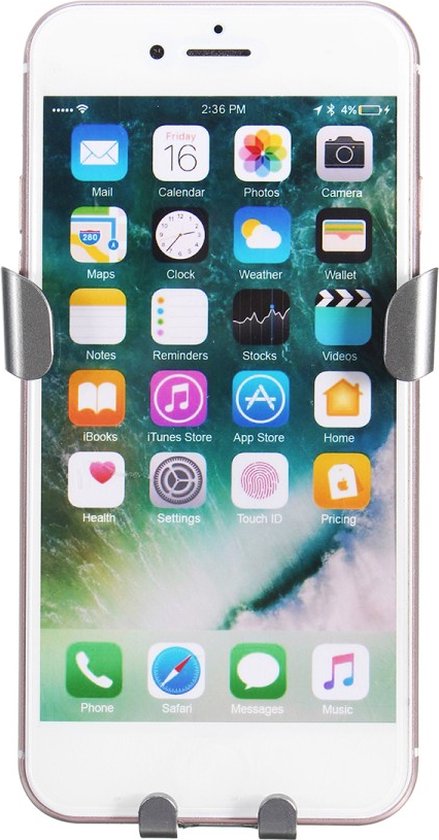PORTENTUM Car Phone Holder, Car Phone Holder, 360 Degree Rotatable, Improved Hook Clip and One Button Release Function, Super Stable Car Phone Holder Compatible