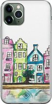 Casimoda® hoesje - Geschikt voor iPhone 11 Pro - Amsterdam - Siliconen/TPU telefoonhoesje - Backcover - Amsterdam - Multi