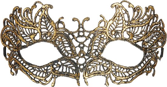 Gouden antieke oogmaskertjes