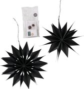 Boltze Home Deco Suspension étoile Ø30cm noir (1 pièce) assorti