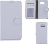 LuxeBass Telefoon Wallet Bookcase voor Samsung Galaxy S6-Portemonnee telefoonhoesje voor Bankpassen-Kunstleer-Siliconen Houder-Magnetische sluiten- wit - telefoonhoes - gsm hoes - telefoonhoesjes - telefoonhoes - gsm hoes - gsm hoesjes