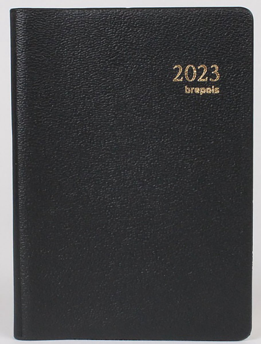 Brepols Agenda 2023 - SETA - Delta - 8,1 x 12 cm - Zwart