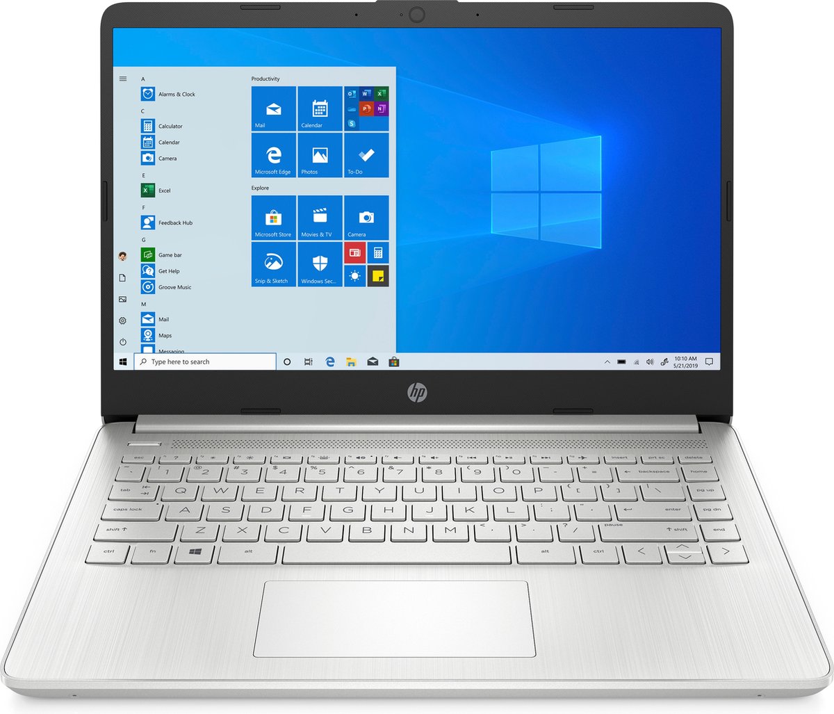 HP 14s-dq2950nd Intel® Core™ i5 i5-1135G7 Laptop 35,6 cm (14") Full HD 8 GB DDR4-SDRAM 256 GB SSD Wi-Fi 5 (802.11ac) Windows 10 Home Zilver QWERTY