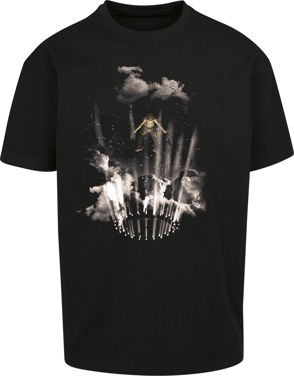 Mister Tee Flashing Lights Heren T-shirt L Zwart