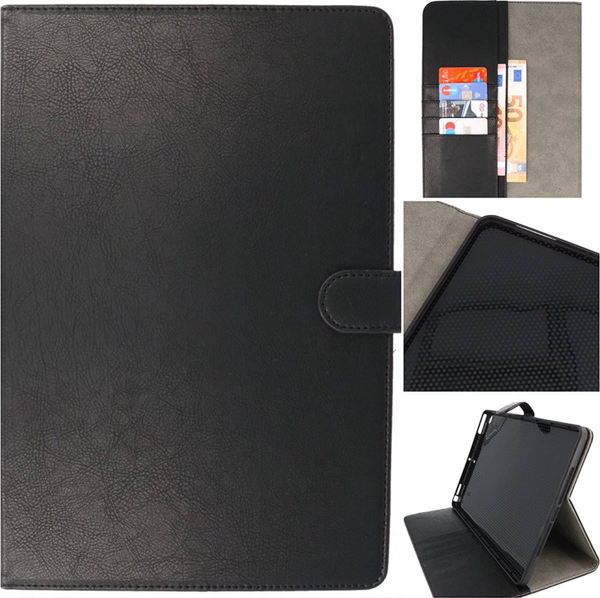 Tablet Hoesje - Premium Book Case - Geschikt voor iPad 9.7 inch 2018 - 2017 - 2016 - Zwart