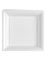 Assiette carrée Mosaïque - Blanc - 18 x 18 cm - Lot de 6