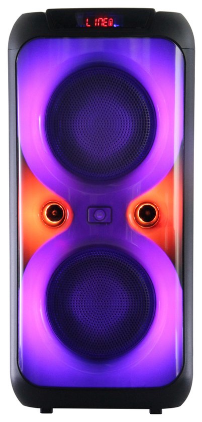 Denver Bluetooth Speaker Party Box - Discolichten - 400W - Micro SD / USB /  AUX -... | bol