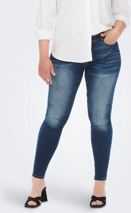 ONLY CARMAKOMA CARWILLY REG SK JEANS CRO548 NOOS Dames Jeans - Maat 50 |  bol.com