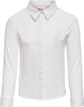 ONLY KOGMETTE LS SHIRT WVN Meisjes Blouse - Maat 128