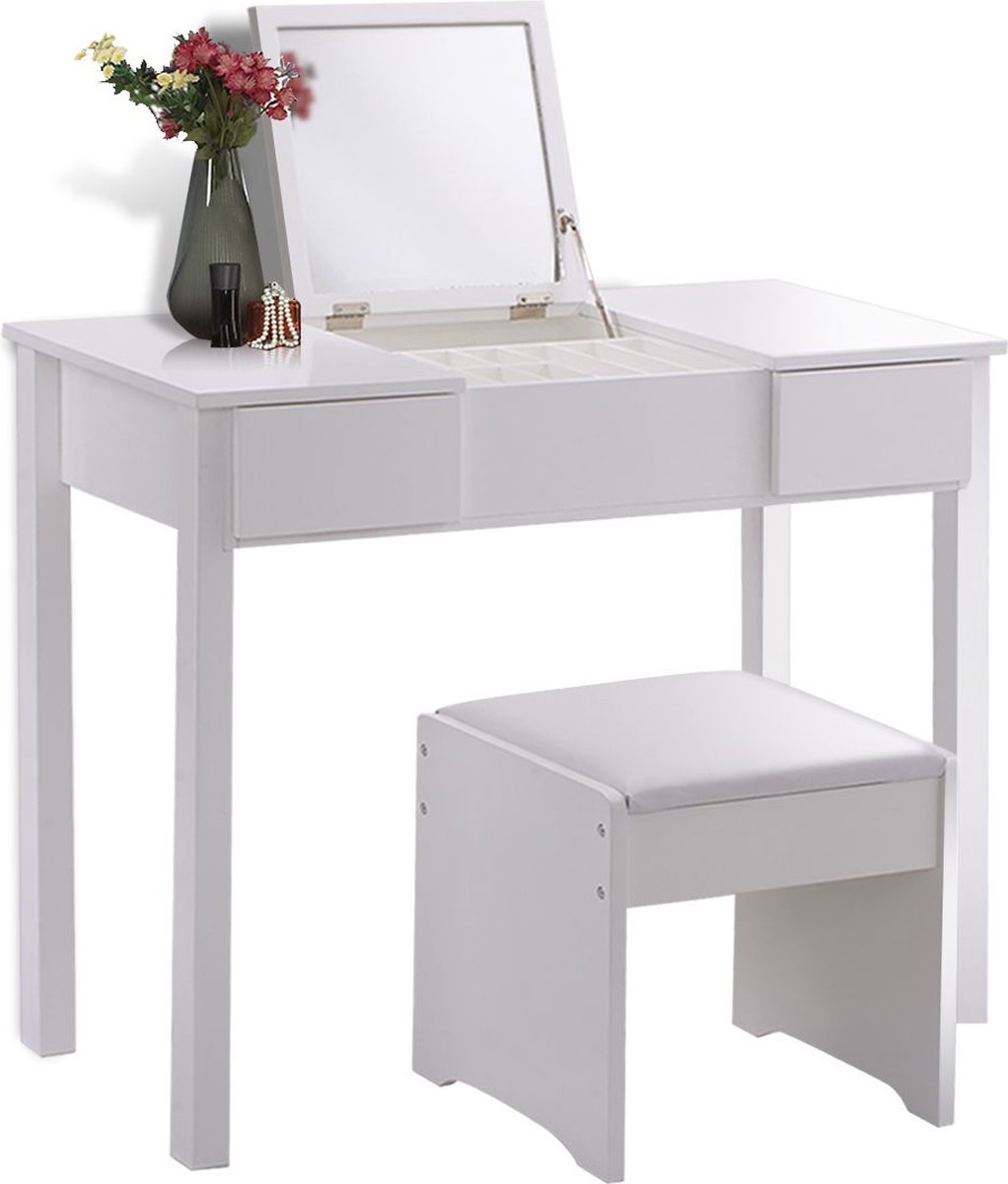 Kaptafel Azur Wit 120 cm met bank Vicco | 406673137770106