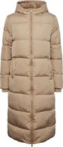 Pieces Jas Pcbee New Ultra Long Puffer Jacket 17127426 Silver Mink Dames Maat - S