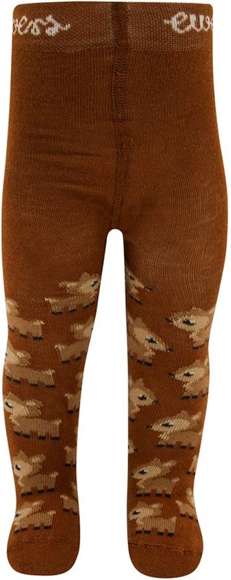Bruine maillot met patronen van schattige hertjes, met het merk 'Ewers' bovenaan.