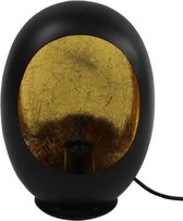 Tafellamp Eggy M - metaal zwart - schemerlamp - industrieel 25W 21 x 28,5 cm E27