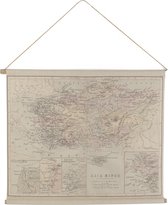 Oude landkaart Asia Minor op canvas