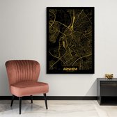 Poster Plattegrond Arnhem - Papier - 61x91 cm | Wanddecoratie - Interieur - Art - Wonen - Schilderij - Kunst