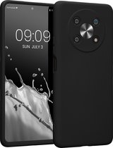 Coque de téléphone kwmobile compatible avec Honor Magic4 Lite (5G) - Coque pour smartphone - Coupe précise de l'appareil photo - Coque arrière en noir