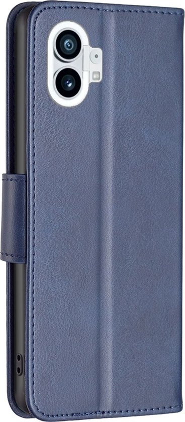 Mobigear Telefoonhoesje geschikt voor Nothing Phone (1) Hoesje | Mobigear Excellent Bookcase Portemonnee | Pasjeshouder voor 3 Pasjes | Telefoonhoesje voor Pinpas / OV Kaart / Rijbewijs - Blauw