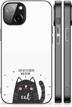 Mobiel TPU Hard Case Geschikt voor 14 Telefoon Hoesje met Zwarte rand Cat Good Day
