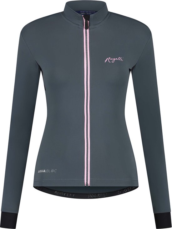 Rogelli Distance Fietsshirt - Lange Mouwen - Dames - Grijs, Roze - Maat M