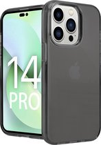 ShieldCase geschikt voor Apple iPhone 14 Pro TPU case - zwart - Siliconen hoesje - Shockproof case hoesje - Backcover case