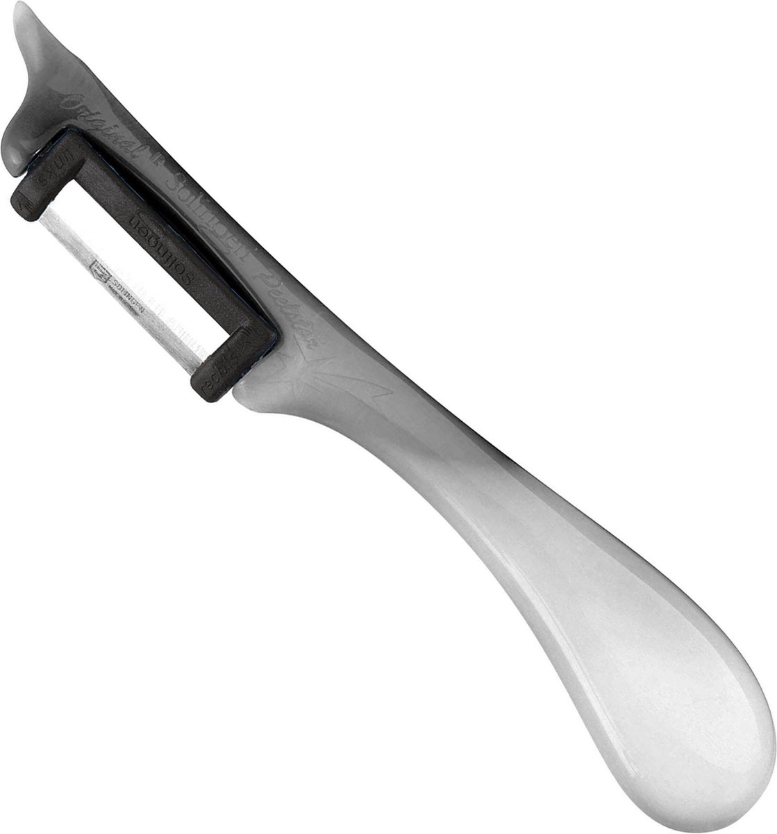 RÖR Solingen Dunschiller Star – Kunststof – Enkel Mes – 19 cm – Bi-color – Zwart