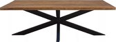 Omerta - Eettafel - rechthoekig - 240cm - mangohout - naturel - stalen Spiderpoot - zwart gecoat