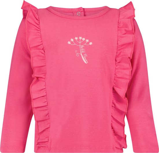 4PRESIDENT T-shirt meisjes - Neon Pink - Maat 104 - Meiden shirt