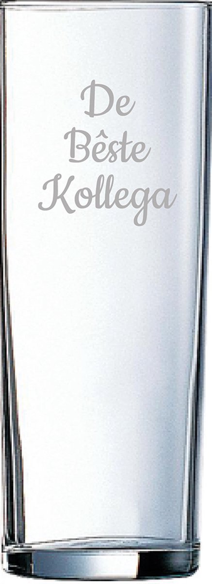 Gegraveerde longdrinkglas 31cl De Bêste Kollega