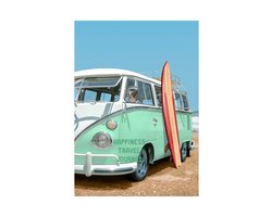 HappyBook - Reisdagboek - Travel Journal - Vakantieboek - Vakantieverhalen - Reizen - Dagboek - Travel - Reis - Notities - Kado - Gelijnd - Softcover - Elastiek - Boekenlegger - Reisnotities - Vakantie vieren - Zonvakanties - Reisverhalen Schrijven
