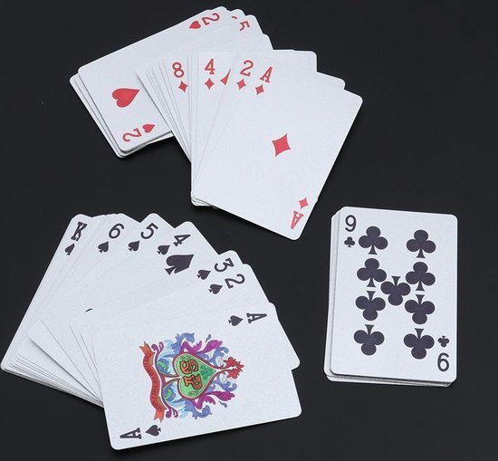 Thumbnail van een extra afbeelding van het spel 24K Zilver Speelkaarten Plastic Poker Game Dek Folie Poken pack Magische Kaarten Waterdichte Kaart Geschenkcollectie Gokken Bordspel - Pokerkaarten - Drankspel kaarten