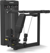 Spirit Fitness SP-4303 - Shoulder Press Machine - Steekgewichten / Selectorized - steekgewichten - ruimtebesparend ontwerp - geïntegreerde rep-teller - volledig verstelbaar - voor professioneel gebruik