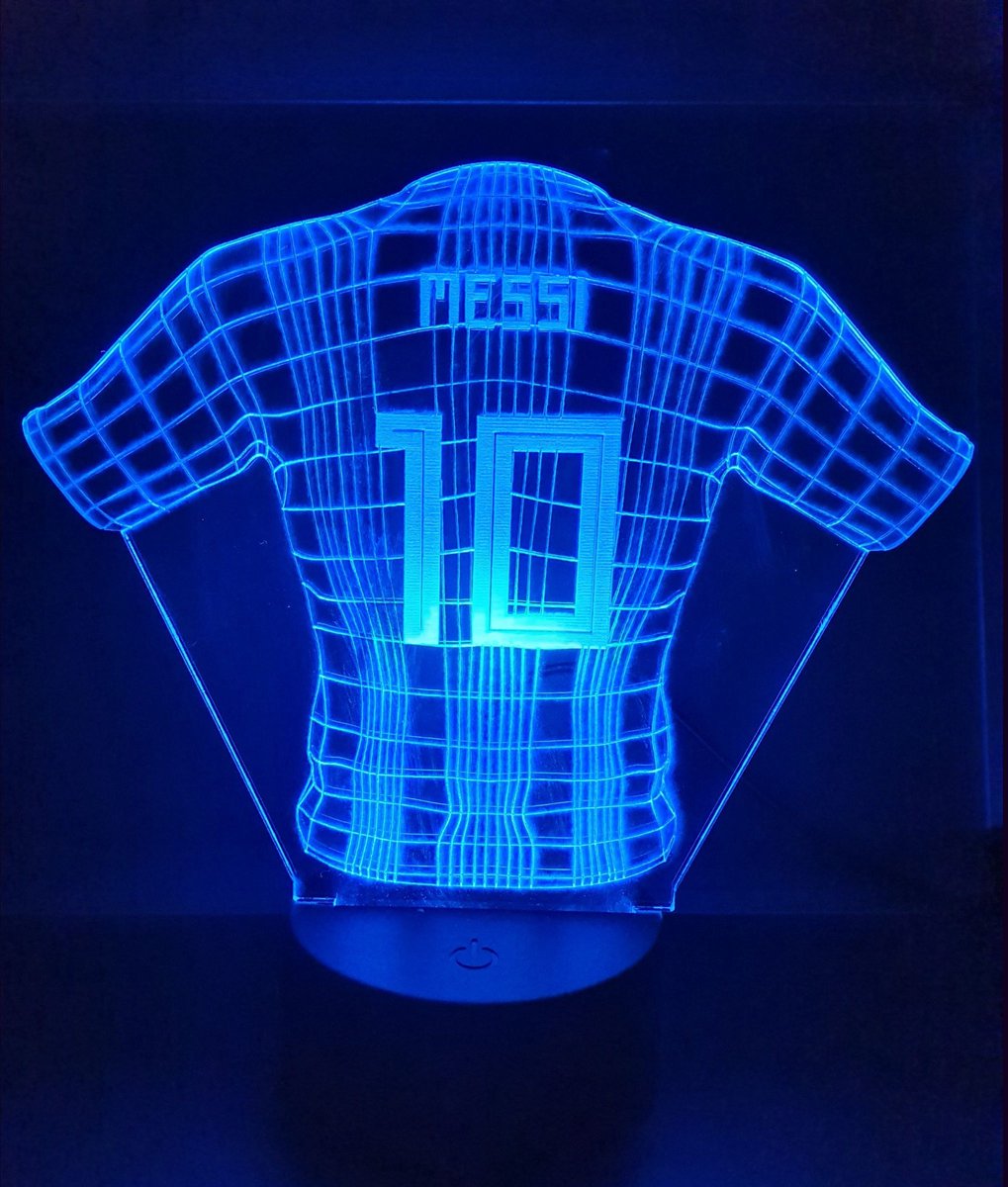 Lampe LED 3D Neymar Psg avec socle au choix