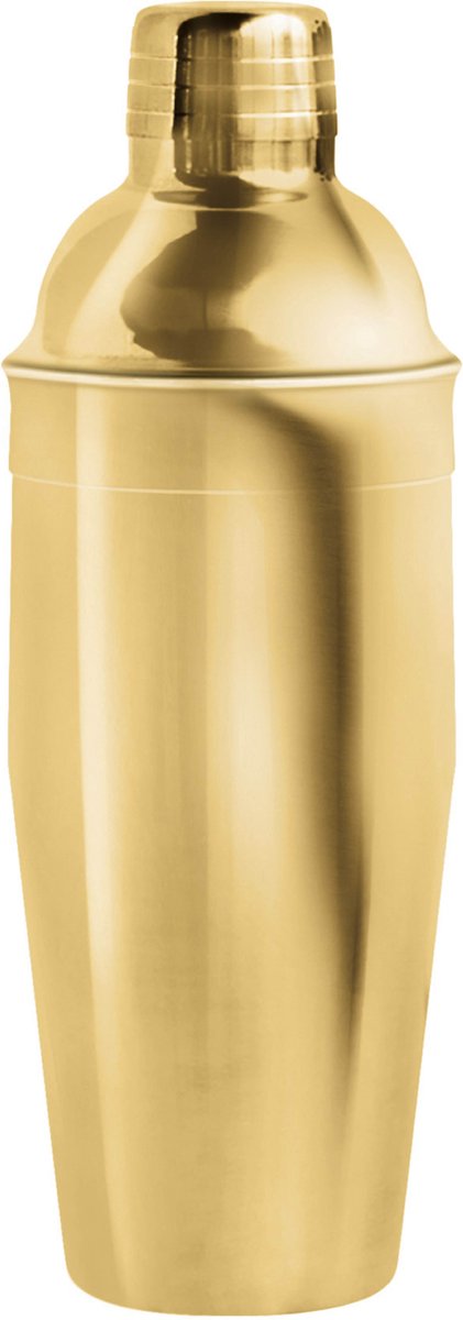 Point-Virgule - Cocktailshaker - Cobbler shaker - RVS - Goud - 750ml