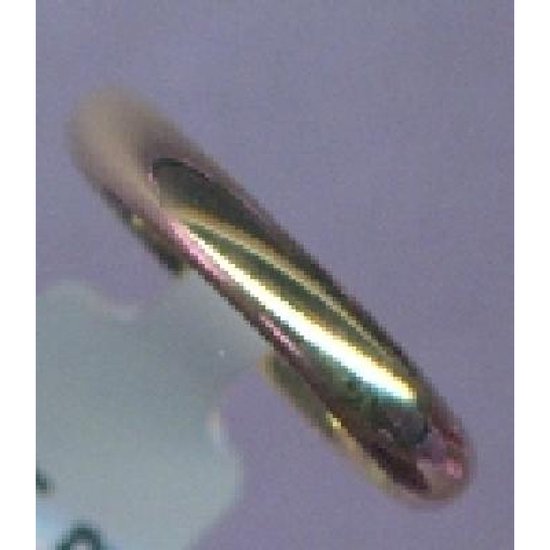 Twice As Nice Ring in 18kt verguld zilver, 3 mm, blinkend 50
