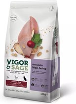 Vigor & Sage Hondenvoer Senior Well-Being Astragalus 12 kg
