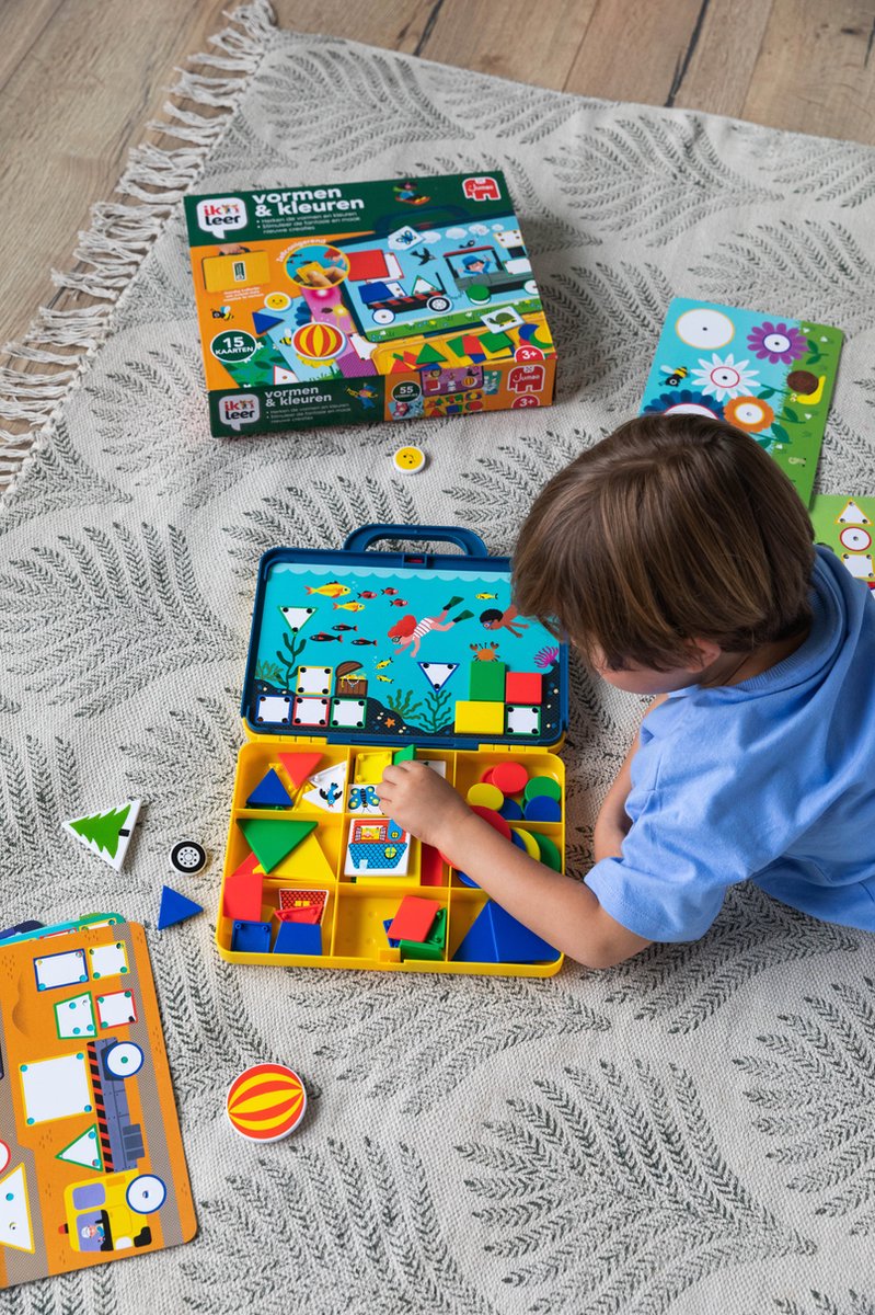 Jumbo - Ik Leer - Vormen & Kleuren - Educatief spel - Vanaf 2 jaar - Spelenderwijs leren - Speelgoed in koffer — afbeelding 5