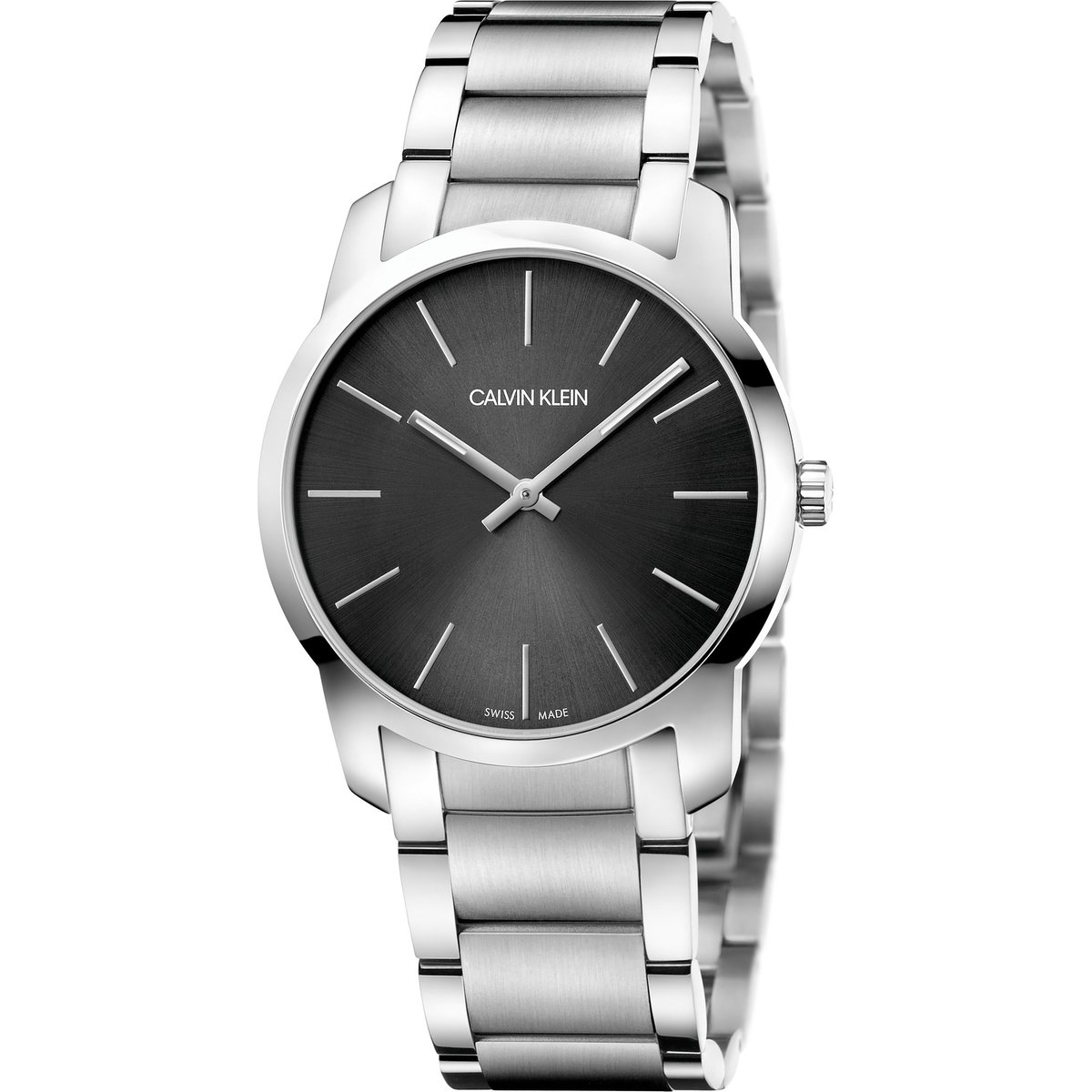 Calvin Klein Watches analoog Quartz One Size Antraciet - Zilver 32002614