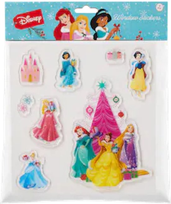 Kerst Disney prinsessen raamstickers - Multicolor - Gel stickers - 8  stickers - Raam... | bol.com