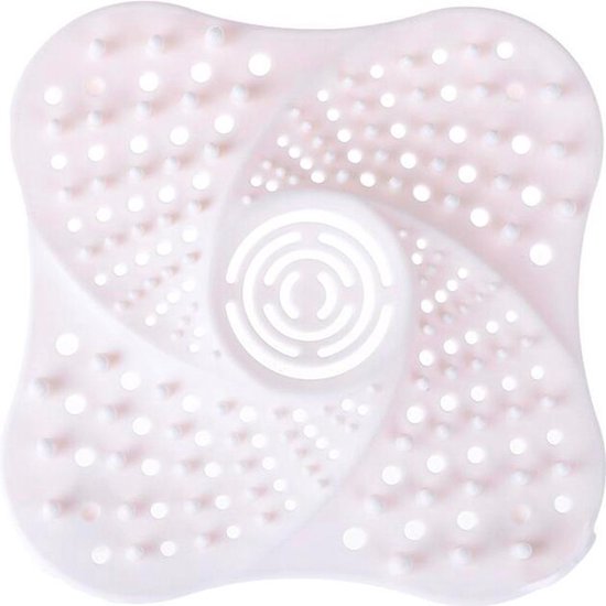 Foto: Happy tears silicone afvoerstop afvoerplug anti haar afvoer stop vierkant vormig anti verstopping ontstopper handig voor wasbak keuken douche en in de badkamer gootsteen zeef wit gratis verzending