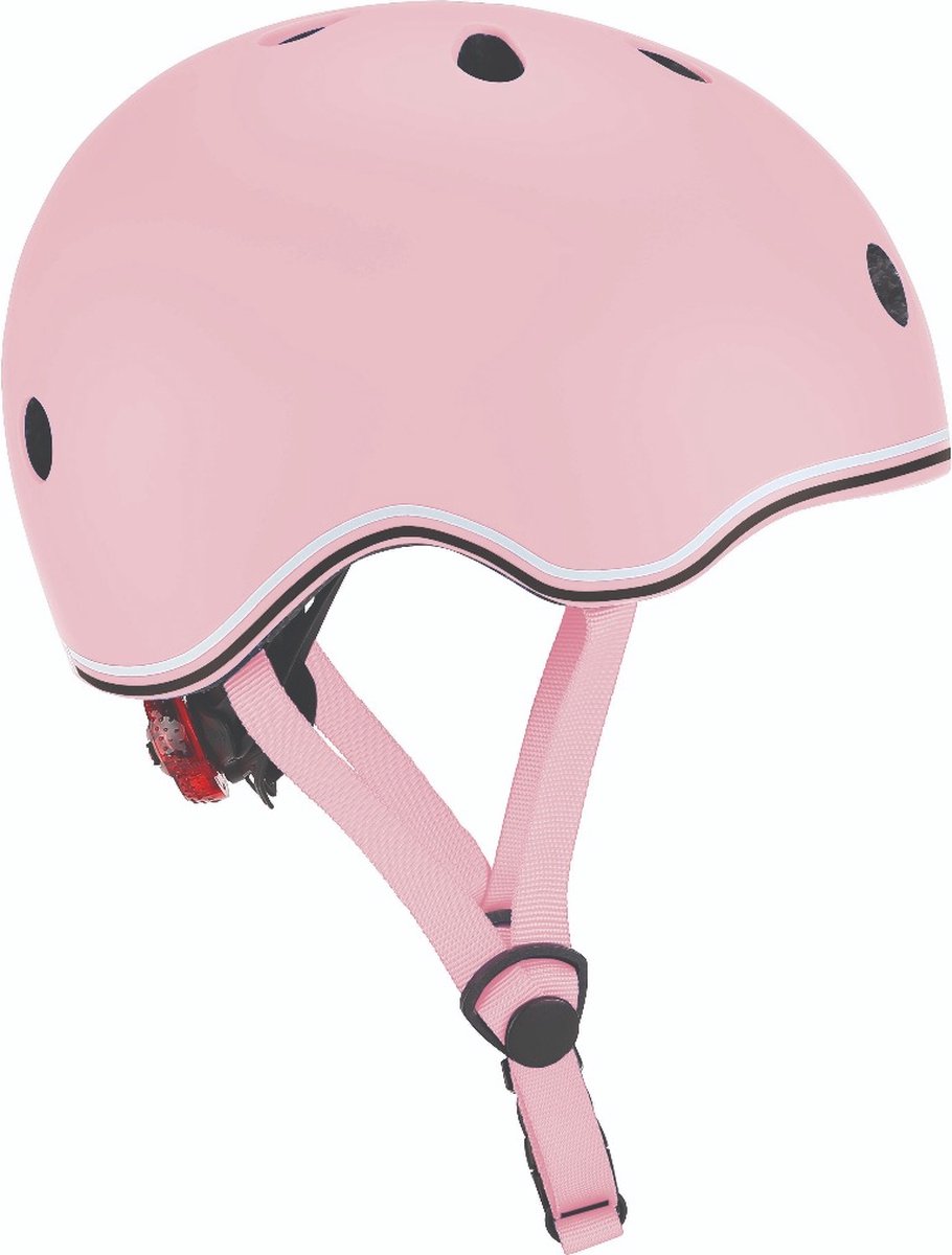 Globber Helm Go up met Lichtjes in Pastel Roze